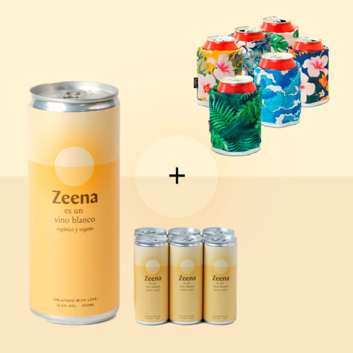 Pack White Canned Zeena + 6 Coolers