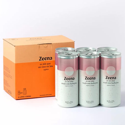Canned Sparkling Rosé Wine Zeena